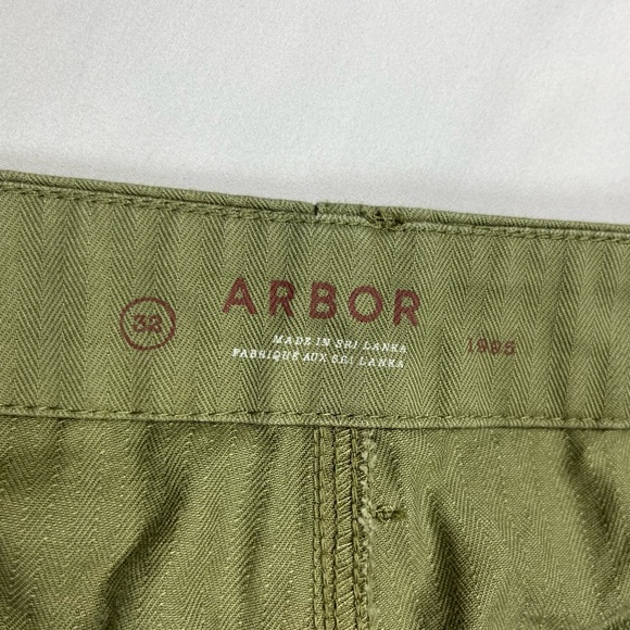 Arborwear Mens Pants 32 x 29 Herringbone Twill Green Straight Leg Utility A6 - Picture 3 of 13